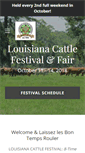 Mobile Screenshot of louisianacattlefestival.org