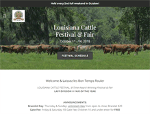 Tablet Screenshot of louisianacattlefestival.org
